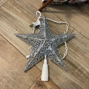 Silver Star Tree Topper